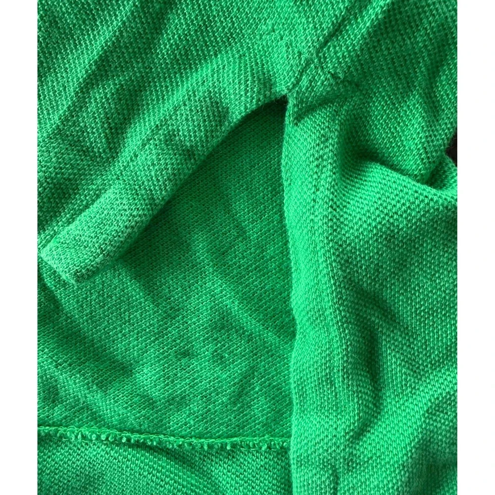 Polo Ralph Lauren Mens Green Custom Fit Short Sleeve Polo Shirt Purple Pony M